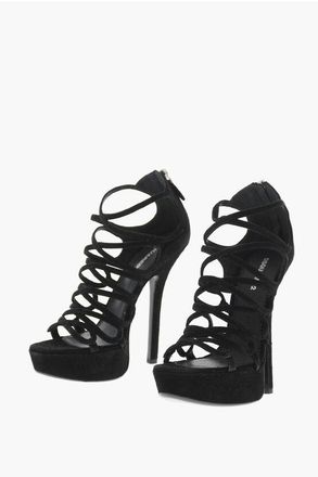 Dsquared2 Suede Sandals DEANDAY 15cm Heel size 36
