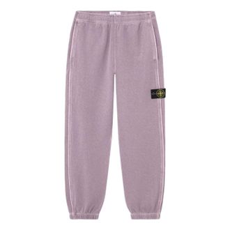 Stone Island 6200012 Malfile Fleece Old Effect Sweatpants Purple Gray L1S156200012S0060V018F