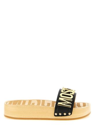 Moschino Womens Clog Sandals