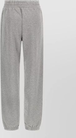 Off-white cotton logo embroidery track pants