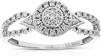 Vir Jewels 1/5 cttw Lab Grown Diamond Ring in Sterling Silver For Women