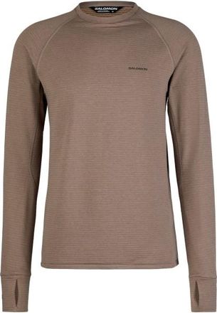 Salomon Essential Lightwarm CN Fleecepullover f&uuml;r Herren | braun