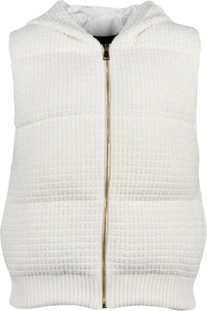 Fabiana Filippi Gebreid Vest - Dames - Bodywarmers - Wit - S - Wol - Jassen