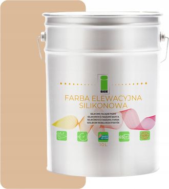 OEM Pintura De Silicona Para Fachadas, Tono Beige, 10 L, Producto Pulido