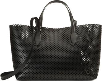 Sergio Rossi Borsa tote Mermaid mini traforata - Nero