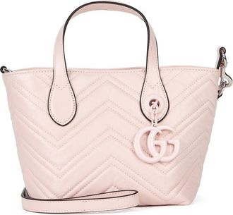 Gucci Light Pink GG Marmont Mini Tote