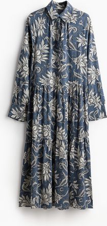 H&M Blusenkleid in Midi-Länge - Blue