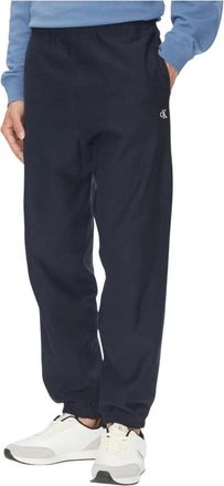 Calvin Klein Jeans Front Pocket Katoenmix Broek - Heren - Sweatpants - Blauw - 2XL - Katoen - Broeken