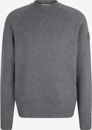 Moncler Rundhalspullover aus aufgefiltzem Woll- und Kaschmirmix