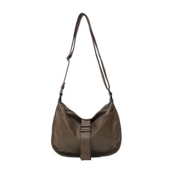 Generic Compatible For Women Genuine Leather Shoulder Bag Multi Pockets Casual Daily Slouchy Handbag Satchel Purse(COFFEE)