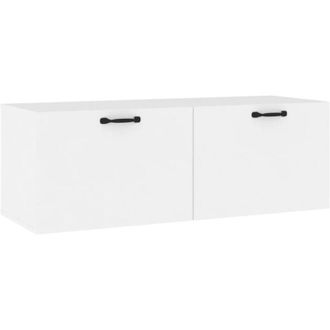 vidaXL Vidaxl - Armario De Pared Madera Contrachapada Blanco 100x36,5x35 Cm