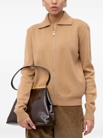 N&deg;21 Cardigan con zip - Toni neutri