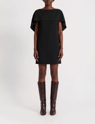 Alberta Ferretti Sleeveless Cr&ecirc;pe Sheath Mini Dress
