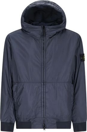 Stone Island Bomber con cappuccio - Blu