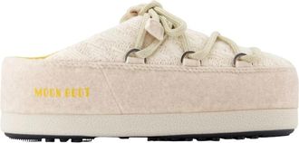 Moon Boot Mules - Dames - Slip ons - Wit - 39 EU - Leer - Schoenen
