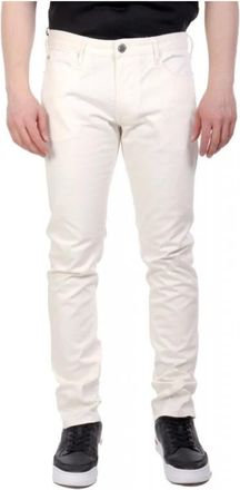 Emporio Armani Essential J06 Jeans - Heren - Slim Fit Broeken - Wit - W32 - Katoen - Broeken