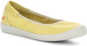 Softinos Ilme Ballet Flat in Light Yellow Smooth at Nordstrom Rack, Size 10-10.5Us / 41Eu