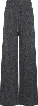 Max Mara Fiabe Wijde Broek - Dames - Broeken - Grijs - Maat: S Zijde