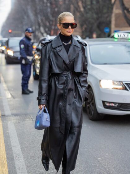 Il trench più cool per l’autunno? É in pelle!
