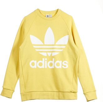adidas Oversized Crewneck Sweatshirt - Dames - Sweatshirts - Beige - M - Katoen - Hoodies & sweatvesten