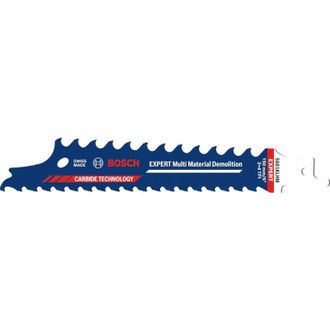 Bosch 10x Lama da demolizione multimateriale EXPERT S681KLHM (per legno con metallo, costruzioni in legno con malta e chiodi, lunghezza 150 mm