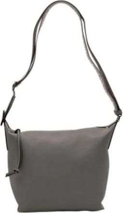 Loewe Pre-owned Crossbody Bag - Dames - Vintage Schoudertas - Grijs - ONE Size - Leer - Vintage