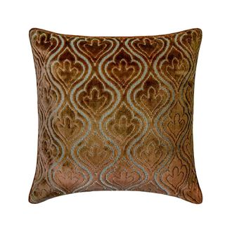 OEM Funda De Almohada Decorativa Homecentric De 50 X 50 Cm, De Terciopelo Marr&oacute;n A Cuadros, Para Sof&aacute;, Estilo Geom&eacute;trico Moderno
