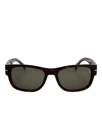 Eyewear by David Beckham Zonnebril met schildpadschild-design - Bruin