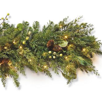 Frontgate 6 ft. Christmas Garland - Majestic Holiday Garland, Individual - Frontgate - Outdoor or Indoor Christmas Decorations