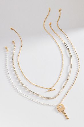 Anthropologie Shades of Sea Layering Necklaces