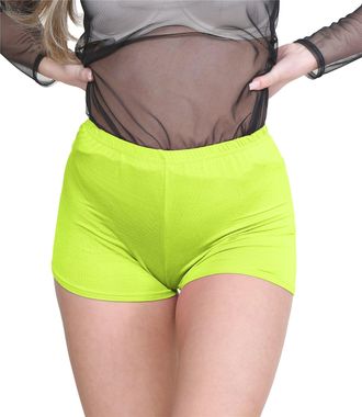 Janisramone Chic Mini Shorts for Women UK, Stretchable Hot Pants for Club, Dance, Gym & Cycling Running Shorts Womens Perfect for Summer Fashion Fitted Athletic S