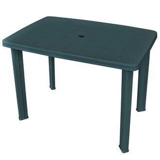 Berkfield Home Garden Table Green 101x68x72 cm Plastic | Size: 101 x 68 x 72 cm