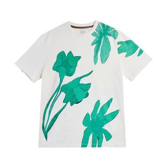 Paul Smith T-Shirts, male, Multicolor, Size: XL T-shirt Stampa Botanica