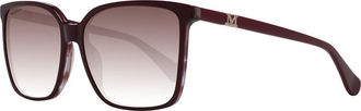 Max Mara Burgundy Plastic Womens Sunglasses
