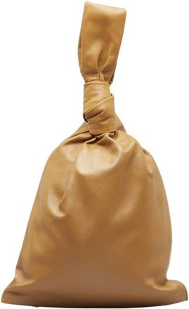 Bottega Veneta Pre-owned The Twist Knot Top Handle Bag Leather - Dames - Vintage Handtas - Bruin - ONE Size - Leer - Vintage