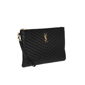 Saint Laurent Quilted Clutch Bag