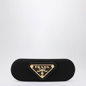 Prada Fermaglio per capelli nero in Re-Nylon