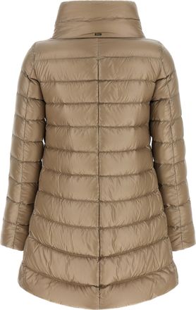 Herno Womens Beige Polyamide Full-Length Jacket Clothing