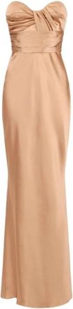 Elisabetta Franchi Gowns - Dames - Avondkleed - Beige - M - Kleedjes