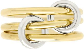 Sterling Forever Cz Tamsen Linked Stacking Ring Set