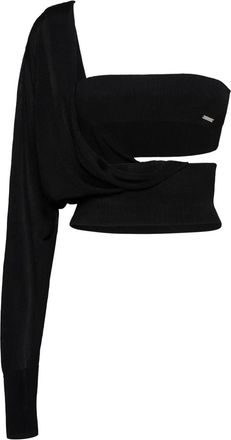 Dsquared2 Top monospalla - Nero