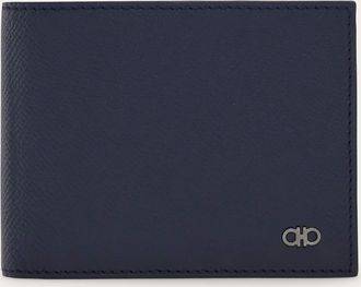 Ferragamo Men Gancini wallet Blue