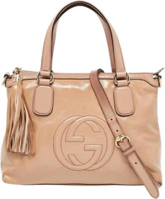 Gucci Pre-owned Leather totes - Dames - Vintage Shopper - Roze - ONE Size - Vintage
