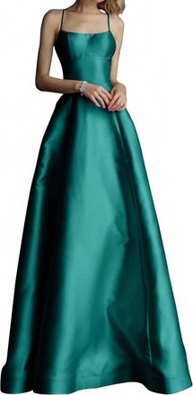 Jovani A Line Gown In Emerald