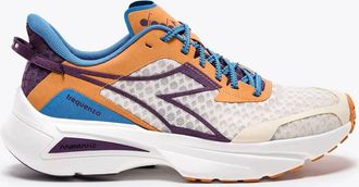 Diadora Mens Frequenza Sneaker In Whisper White Sunset Purple