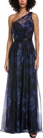Rene Ruiz One-Shoulder Gown