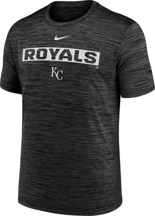 Nike Kansas City Royals Velocity Nike Mens Dri-FIT MLB T-Shirt in Black | NKPQ00AROY-RWH