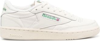 Reebok logo-print low-top sneakers - women - Rubber/Fabric/Calf Leather - 10.5 - White