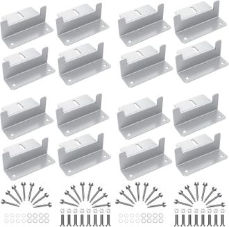 OEM Soporte De Montaje Para Panel Solar, 16 Unidades, Soportes De Montaje De Panel Solar De Aluminio Ligero Para Caravanas, Techo, Barcos, Yates, 16 Unida