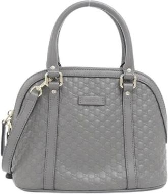 Gucci Pre-owned Handbags, female, Gray, Size: ONE SIZE Pre-owned Vintage Handbag